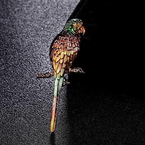 Zlxgirl jewelry Luxury Brand Enamel Birds animal Brooch Pins For mens gifts Women Kids Scarf Clothes Hat Accessories Jewelry