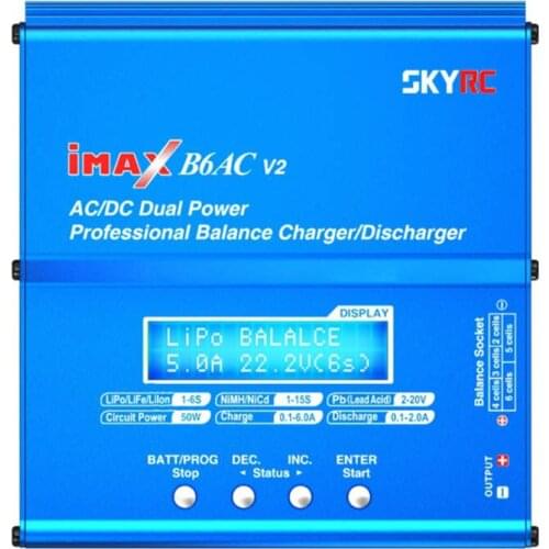 FATJAY SKYRC iMAX B6AC V2 Battery Balance Charger Discharger 6A For RC lipo battery dual power AC/DC input