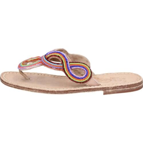 EDDY DANIELE sandals women leather multicolor