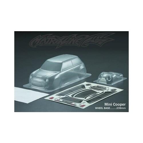 1/10 Mini On-Road Stm-racing Mini Coopperr Clear Body Shell Set for HSP Tamiya HPI Kyosho 3Racing 1/10 on road mini car