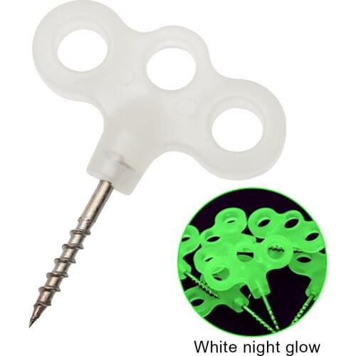 10pcs Outdoor Luminous Tent Peg Safety Wind Rope Hook Tent Cord Rope Fastener Outdoor Camping Deck Peg Stainless Steel Tent Hook