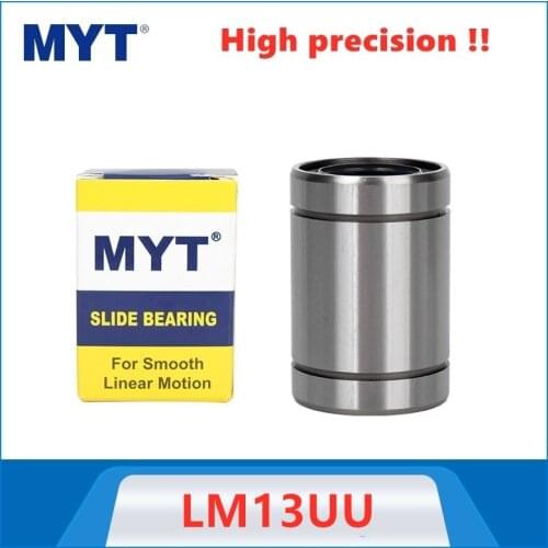 20pcs MYT precision LM13UU 13x23x32mm Linear bearing ball bushing 13mm for Linear rail rod shaft CNC parts 3D printer LM13 UU