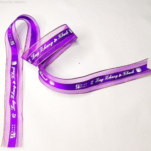 25MM 1" Satin Fabric Ribbon Wedding Decorate Cake Flower Gift DIY Custom Lace Nylon Strap Bow Crafts Grosgrain Ribbon