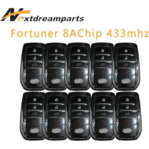 4 Buttons Genuine Car Key for Fortuner 433mhz 8A Chip