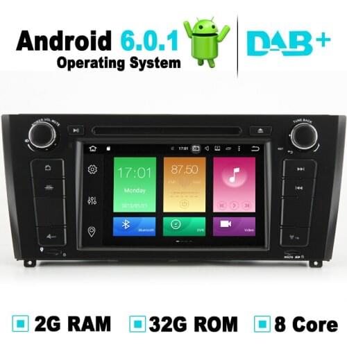 8 Core,2G RAM,32G ROM,Android 6.0 Car DVD Player Auto Radio GPS Navigation System Media Stereo For BMW 1 Series E81 E82 E88