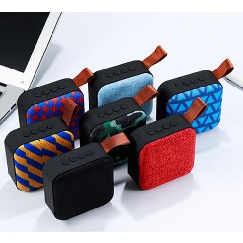 T5 Bluetooth Speaker Wireless Fabric USB Portable Bass Denoising Loudspeaker Card Subwoofer Mobile Phone Computer Audio With Mic