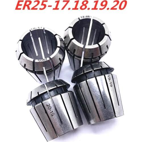 ER25 17 18 19 20mm CNC Machine Collet Chuck Endmill Cutting Tools Drill Bit Milling Collet Chuck