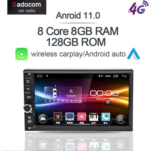 Carplay DSP 4G LTE module Android 10.0 4G RAM 64GB ROM Support 4G LTE SIM Network Car GPS 2 din Universal car Radio dvd player