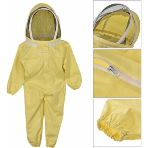 Child Beekeeping Equipment Full Body Clothes Protective Professional Gloves Veil Hat Safety Beekeeper Suit for Kids