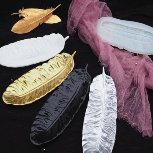 DIY Feathers Shaped Epoxy Resin Silicone Mold Jewelry Fillings Accessory Charms Handmade Wings Dish Decor Mould Craft