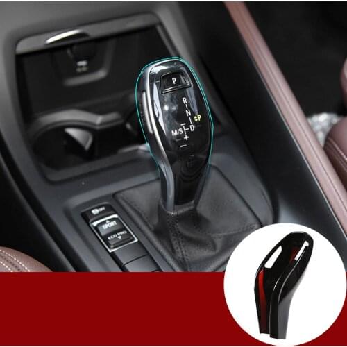 LHD Car Interior Accessories For BMW X1 X2 F47 F48 2019-20 For BMW 2 series 218i f45 F46 ABS plastic Gear Shift Knob Cover Trim