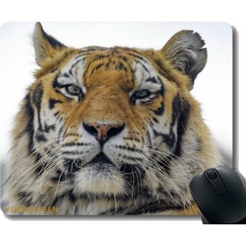 Mouse Pad With Stitched Edge,Tiger Muzzle Predator 180850 Mouse Pads