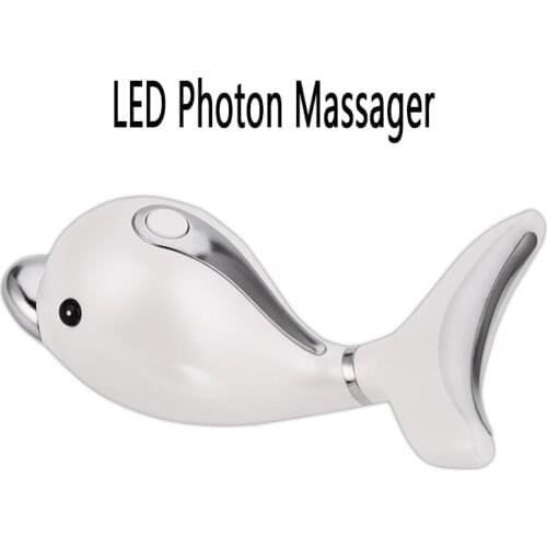 Facial Neck Massager LED Photon Beauty Apparatus Skin Tightening Skin Rejuvenation Anti Wrinkle Lifting tool USB Chargeable