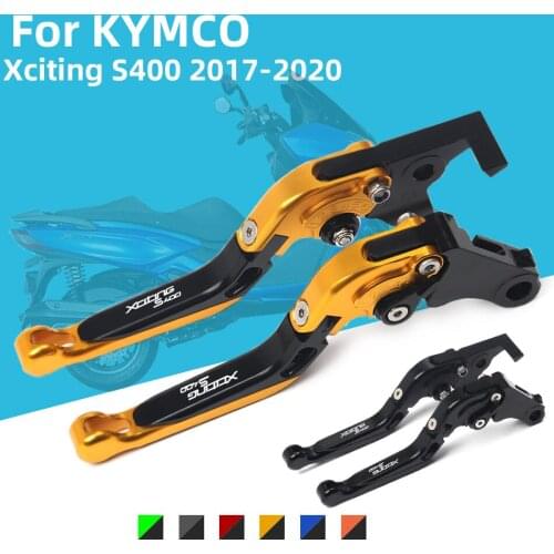 Moto accessories Brake Clutch Lever with CNC Adjustable Folding Extendable for KYMCO Xciting 400s S400 XCITINGS400 2017- 2020