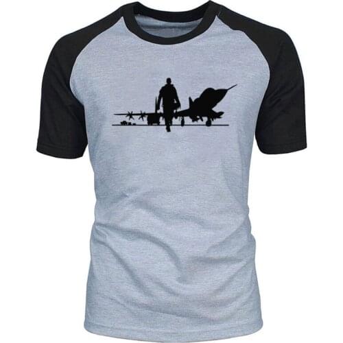 2020 New Mens funny Air Base Airforce Army gift t shirt Design Short Sleeve Round Collar O neck Funny shirt