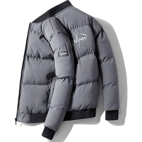 Winter jacket mens 2021 fashion stand-up collar jacket jacket thick coat clothing large size 5XL thick warm parka coat casual h