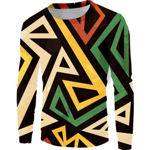 UJWI Winter Man 3D Printed Striped Colorful Geometry Plaid New Sweatshirt Personality Plus Size 6XL Tops Unisex Pullover Hoodie