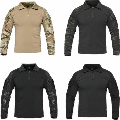 Mens Tactical Shirts Military Combat Shirt Casual Pullover New Fashion