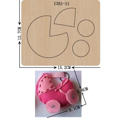 New Baby carriage Wooden die Scrapbooking C-351-11 Cutting Dies