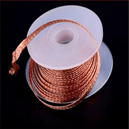 1pcs 2.0mm 1.5M Desolder Braid Solder Remover Wick Low Residue Non-Clean Tin Strip Repair Tools Good Helper
