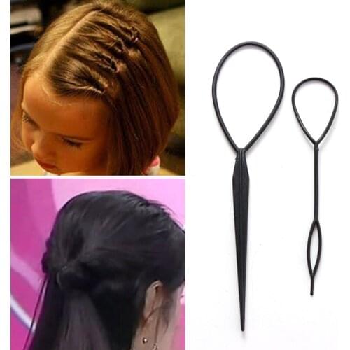 2PCS/Lot Fashion Colorful DIY Hair Styling Headbands for Girls Hair Pin Disk Pull Pins Hair Bands Headwear Kids Hair Accessories