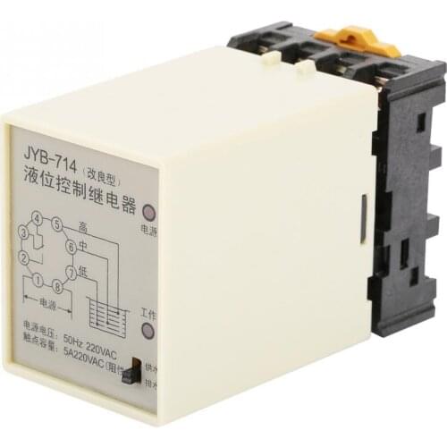 JYB-714 Liquid Level Relay Water Level Controller with Base 220V Liquid Level Relay Water Level relay High Quality