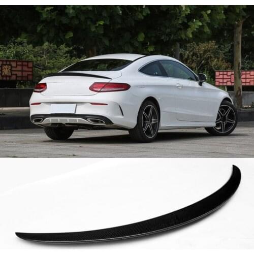 A Style Carbon fiber Trunks 2Door Spoiler Fit For Benz C-Class W205 C200