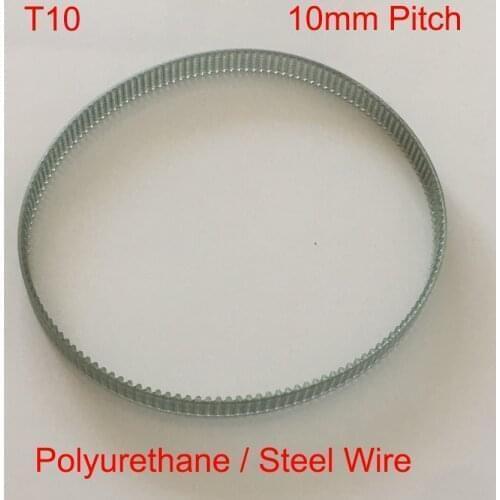 T10 1300mm 1580mm 1640mm 130 158 164 T Tooth 15mm 20mm 25mm 30mm Width 10mm Polyurethane PU Steel Wire Synchronous Timing Belt