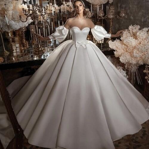 Unimfo Satin Wedding Dresses