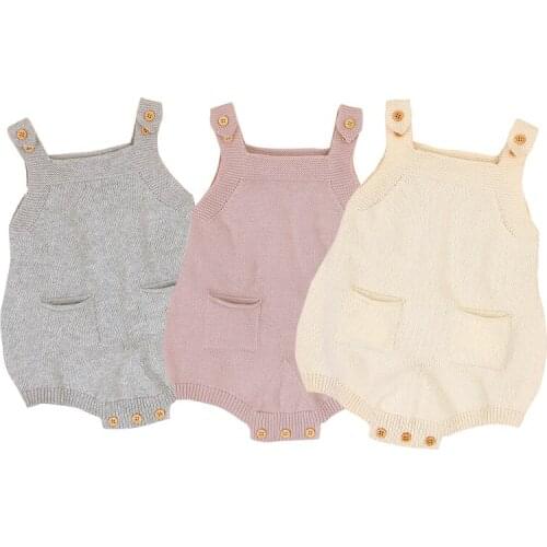 Toddler Baby Girl Boys Knitting Romper Korean Style Spring Autumn Infant Baby Girls Knitting Jumpsuit Baby Girls Clothes