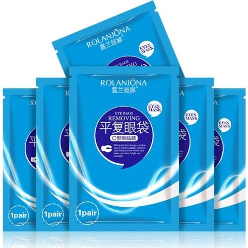1box=10pairs ROLANJONA Calm down Eyebag eye mask EyePatches For The Eye desalination BlackEye BYE BAGS REMOVING EYE MASK
