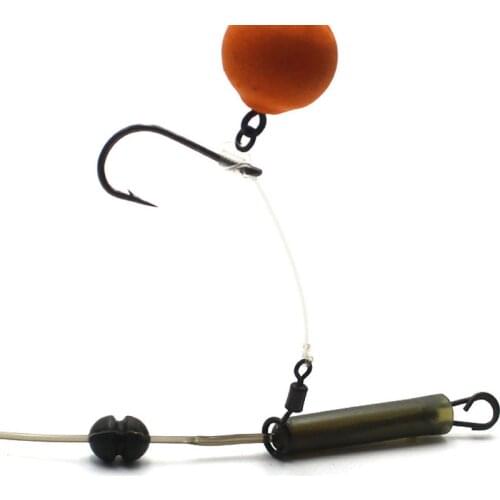 1Bag Accessories for Carp Fishing Bait Screw Rolling Swivel Connect Pop up Boilies Bait for Carp Rig Zig Chod Ronnie Rig Tackle