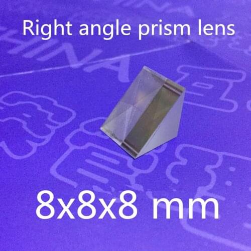 2pcs 8x8x8mm 8*8*8mm Right Angle K9 Triangular Prism Lens