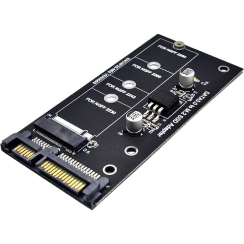 BTBcoin Add On Cards NGFF M.2 Adapter M2 SATA3 Raiser M.2 to SATA Adapter SSD M2 to SATA Expansion Card B Keys for 30/42/60/80mm
