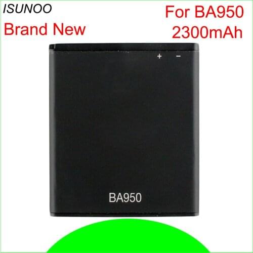 ISUNOO 2300mAh BA950 Battery For Sony Xperia ZR SO-04E M36h C5502 C5503 Dogo For Xperia A AB-0300 Battery Replacement
