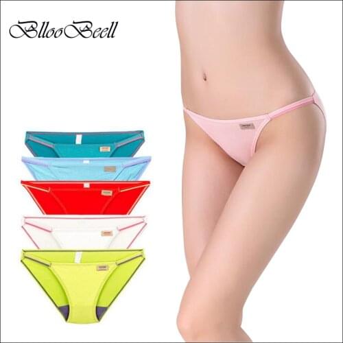 BllooBeell Sexy Womens Underwear Panties Seamless Modal Tanga Super Low Rise Thong for Women Briefs Soft Ladies Lingerie