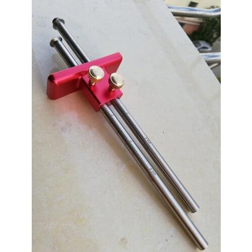 European double-headed scribe blade, wooden scribe-line woodworking crossed-out tool woodworking tools