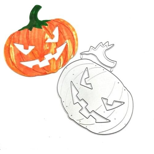 203F Halloween Pumpkin DIY Printing Carbon Steel Mould, Clear Stamp Embossing Mold for Paper Card and Craft Gift Making