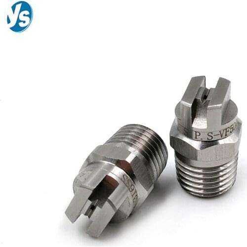 316 Stainless Steel Spray Angle Vee Jet Spray Nozzle 1/4 Inch Thread 50 Degrees Spray Angle Cooling Nozzle