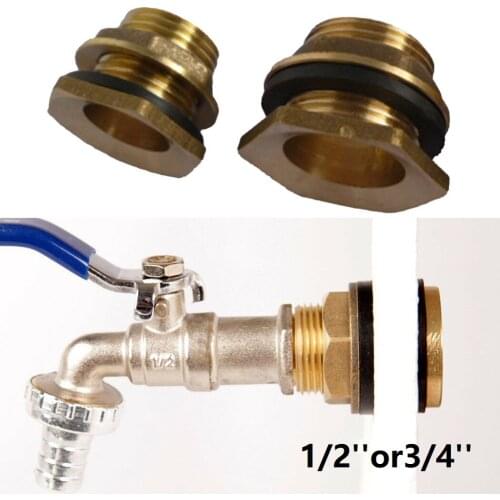 Wholesale 2PCS Brass Water Tank Connector Rain Barrel Rain Buckets Connection For Garden Water Connector Replacement