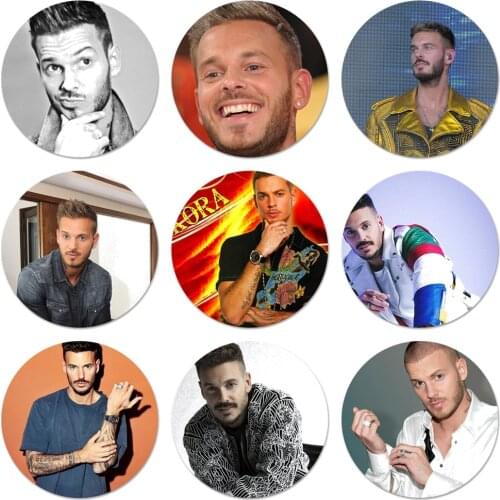 M Pokora Matt Pokora Icons Pins Badge Decoration Brooches Metal Badges For Backpack Decoration