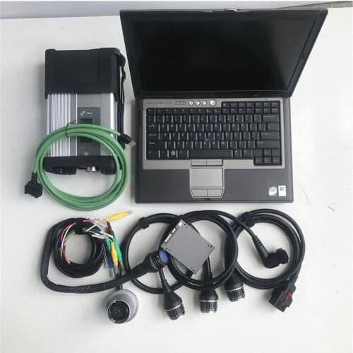 MB Star c5 Used computers D630 4G Laptop 2020.12V Software in 360GB SSD SD c5 car and truck diagnostic Tool Scanner ready to use