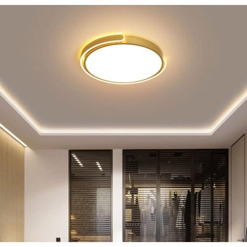 Minimalist Black Gold White Champagne LED Ceiling Chandelier for Bedroom Living Dining Study Room Kitchen Home Indoor Lighting