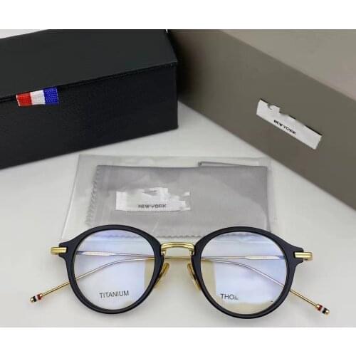 Thom Brand TB908 Pure Titanium Glasses Frame Men Women Retro Round Circle Eyeglasses Myopia Optical Prescription Eyewear Oculos