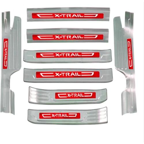 Stainless Steel Door Sill Scuff Plate for 2014-2018 Nissan X-Trail X Trail XTrail T32 Welcome Pedal Trim Car Styling Accessories