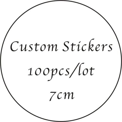 100PCS/lot 7cm Custom LOGO Wedding Sticker Personalized Design Your Label Candy Gift Box Birthday Party Seal Stickers