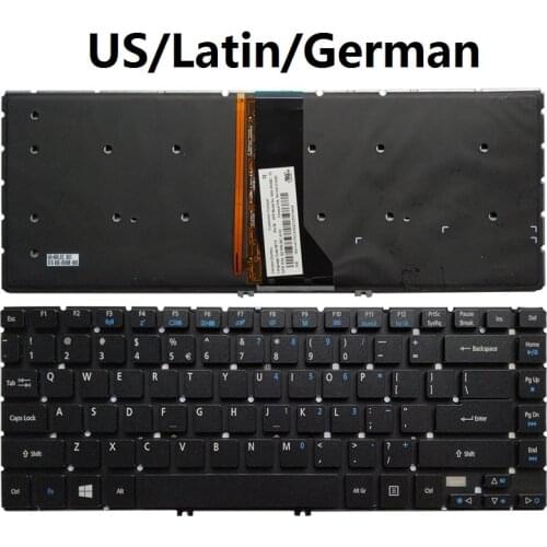 NEW US/LA/Latin/GR/German laptop keyboard For Acer R7-572 R7-572G R7-571 R7-571G MS2317