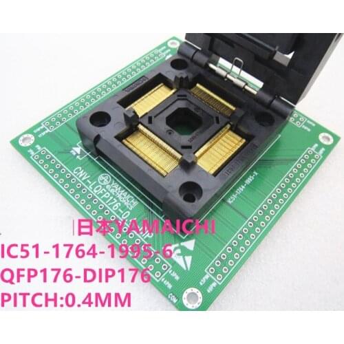 Original YAMAICHI IC Test Seat QFP176 IC51-1764-1995-6 PITCH 0.4MM Burning Programme LQFP176 Socket Adapter