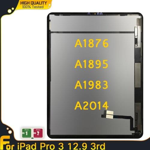 Original For iPad Pro 3 12.9 inch 3rd Gen 2018 Display Screen A1895 A1983 A2014 A1876 LCD Assembly Digitizer Touch Panel 13