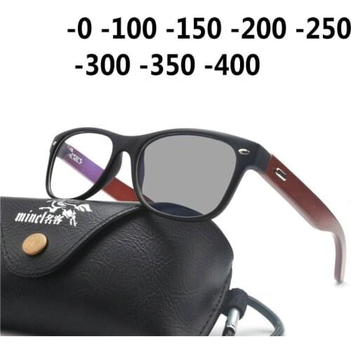 Retro Transition Sunglasses Photochromic myopia Eyeglasses Finished myopia Glasses for Men Computer Optical Glasses Frame NX